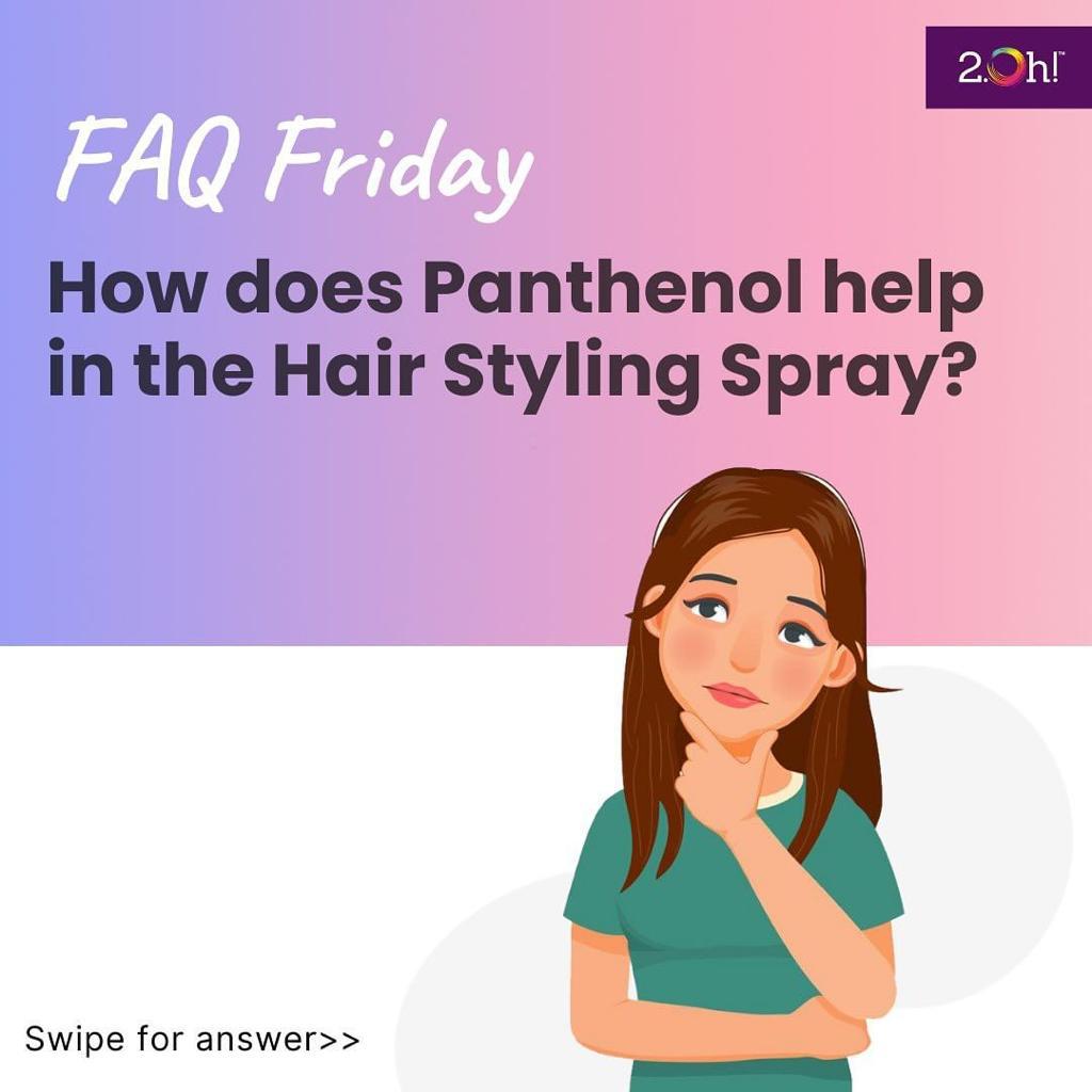 How does Panthenol help in the Hair Styling Spray?