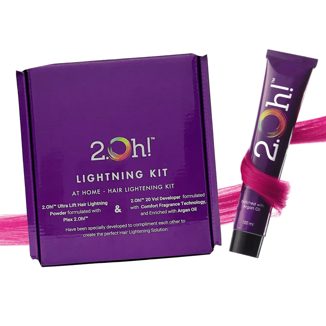 2.Oh! Pink Semi-permanent Hair Color Lightening Kit