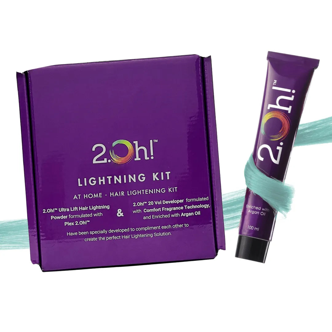 2.Oh! Tropical Blue Semi-permanent Hair Color Lightening Kit