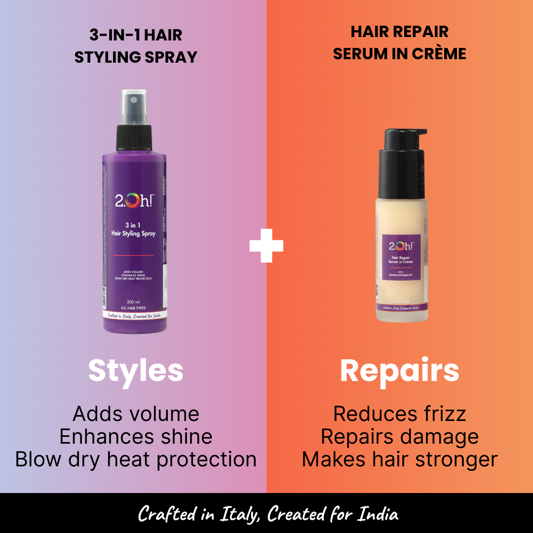 Style & Repair Combo : Hair Serum + Hair Styling Spray