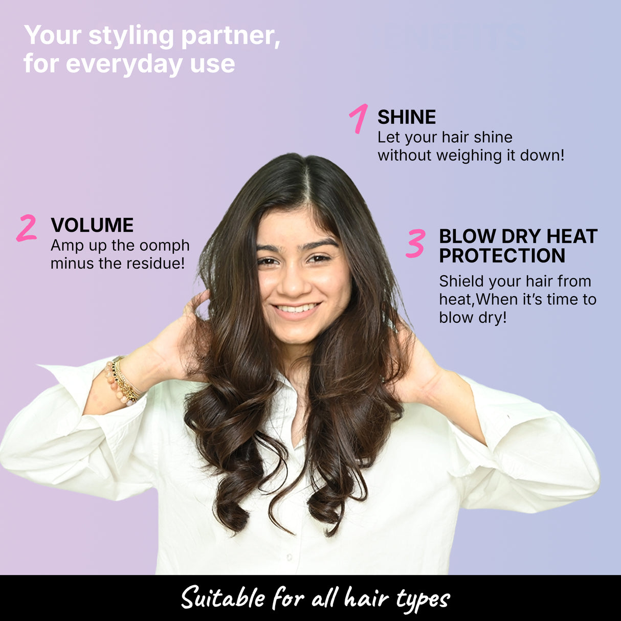 3 in 1 Hair Styling Spray