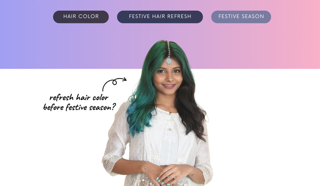 How soon before a festival should I refresh my hair color?