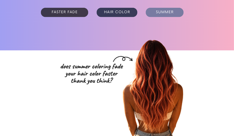 Does all that summer sweating quietly fade your hair color faster than you think?