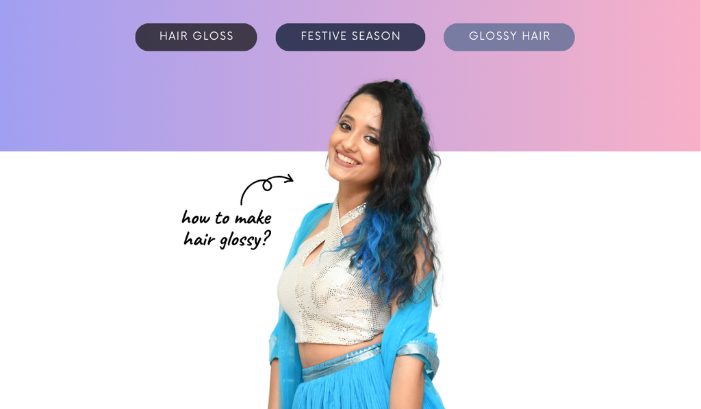 How do I keep my hair looking glossy through endless festive parties?