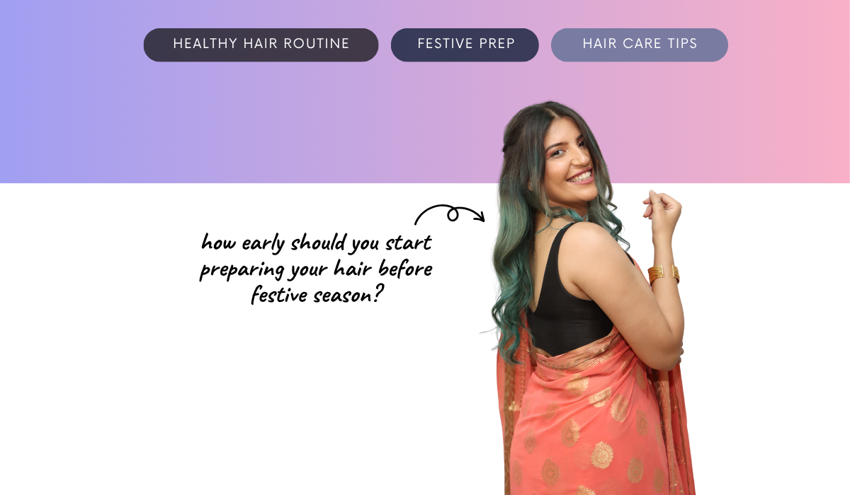 How early should you start preparing your hair before the festive season?