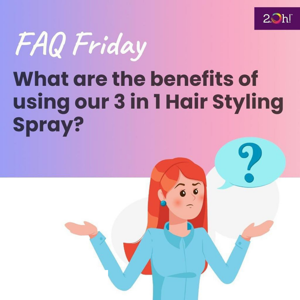 What are the benefits of using our 3 in 1 Hair Styling Spray?