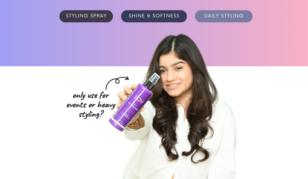 Should you use Styling Spray for events or heavy styling ONLY?