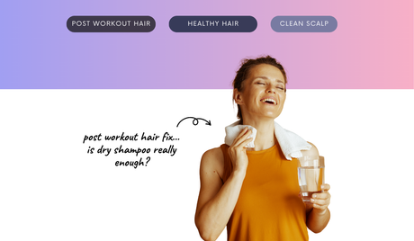 Post workout hair fix… is dry shampoo really enough?