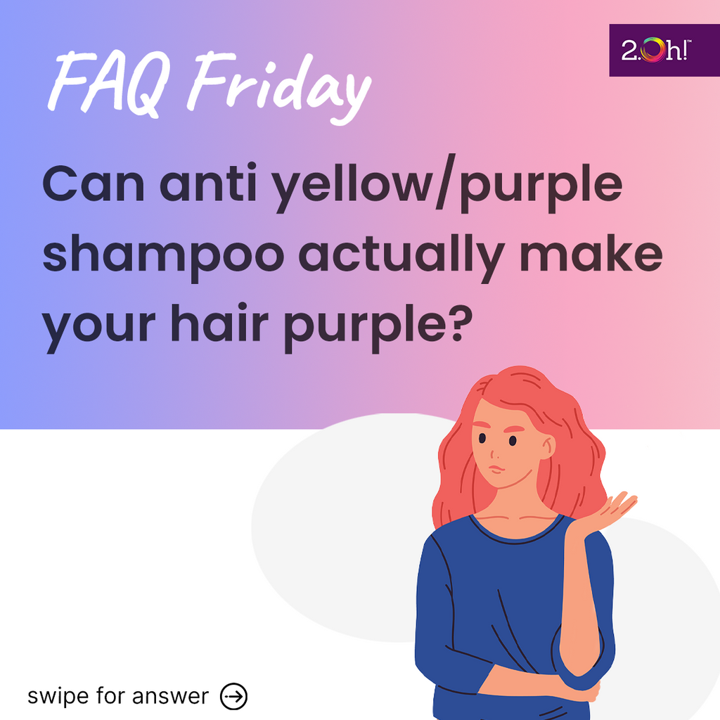 Can anti yellow/purple shampoo actually make your hair purple?