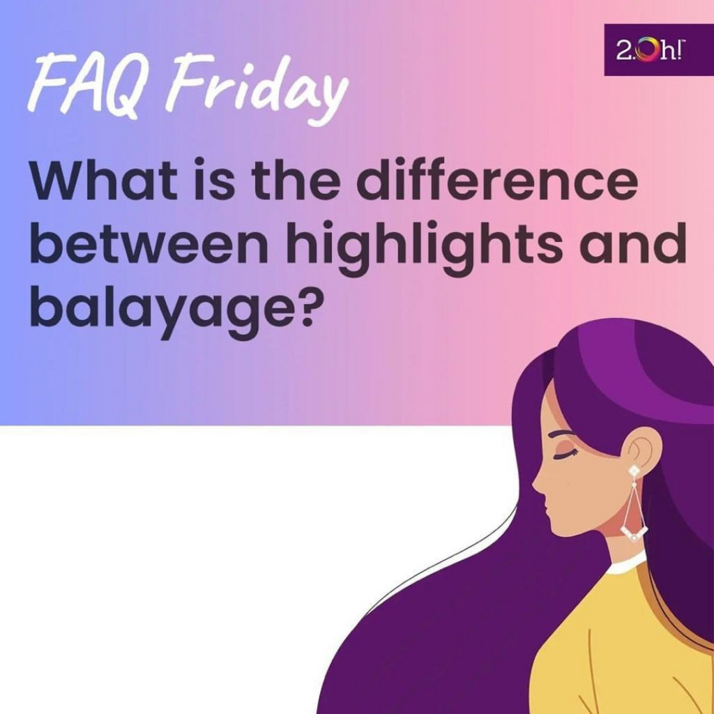 What is the difference between highlights and balayage?