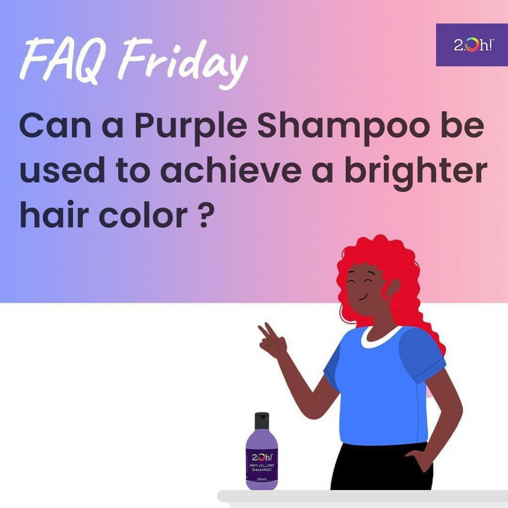 Can a Purple Shampoo be used to achieve a brighter hair color?