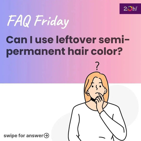 Can I use leftover semi-permanent hair dye?