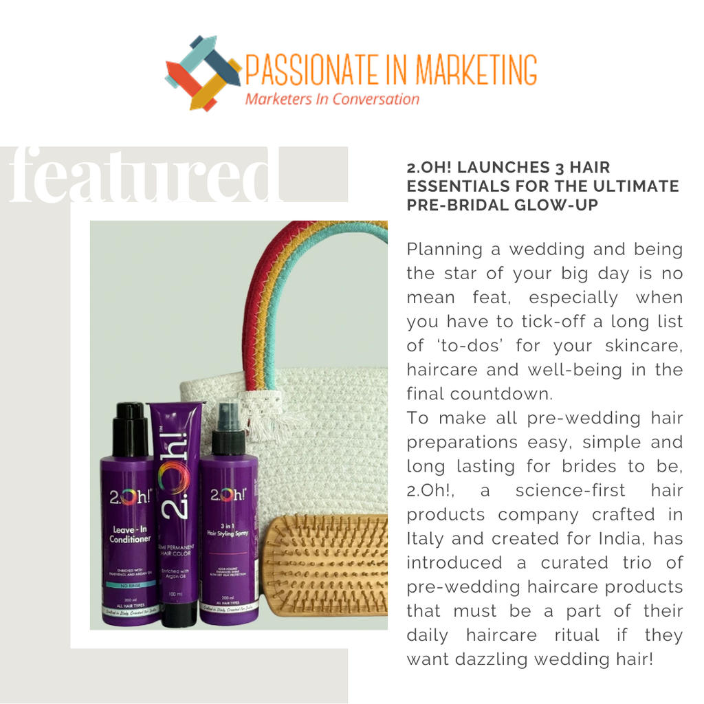 2.Oh! Launches 3 Hair Essentials for the Ultimate Pre-Bridal Glow-Up