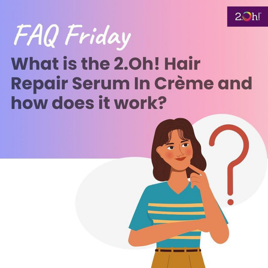 What is the 2.Oh! Hair Repair Serum In Crème and how does it work?