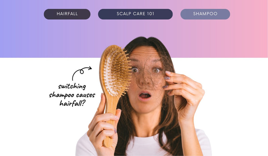 Does switching shampoos cause hair fall?