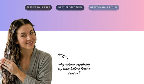 If I’m going to style my hair for every festive occasion, why bother repairing it beforehand?
