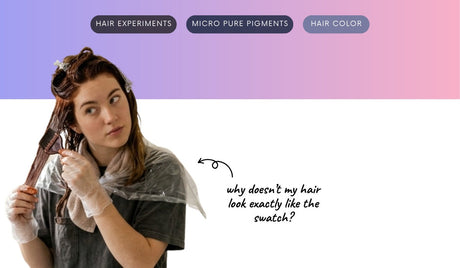 Why doesn’t my hair color look exactly like the swatch when I apply it over my existing color?