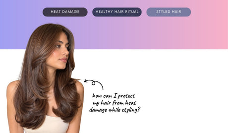 How can I protect my hair from heat damage when styling it for an event?