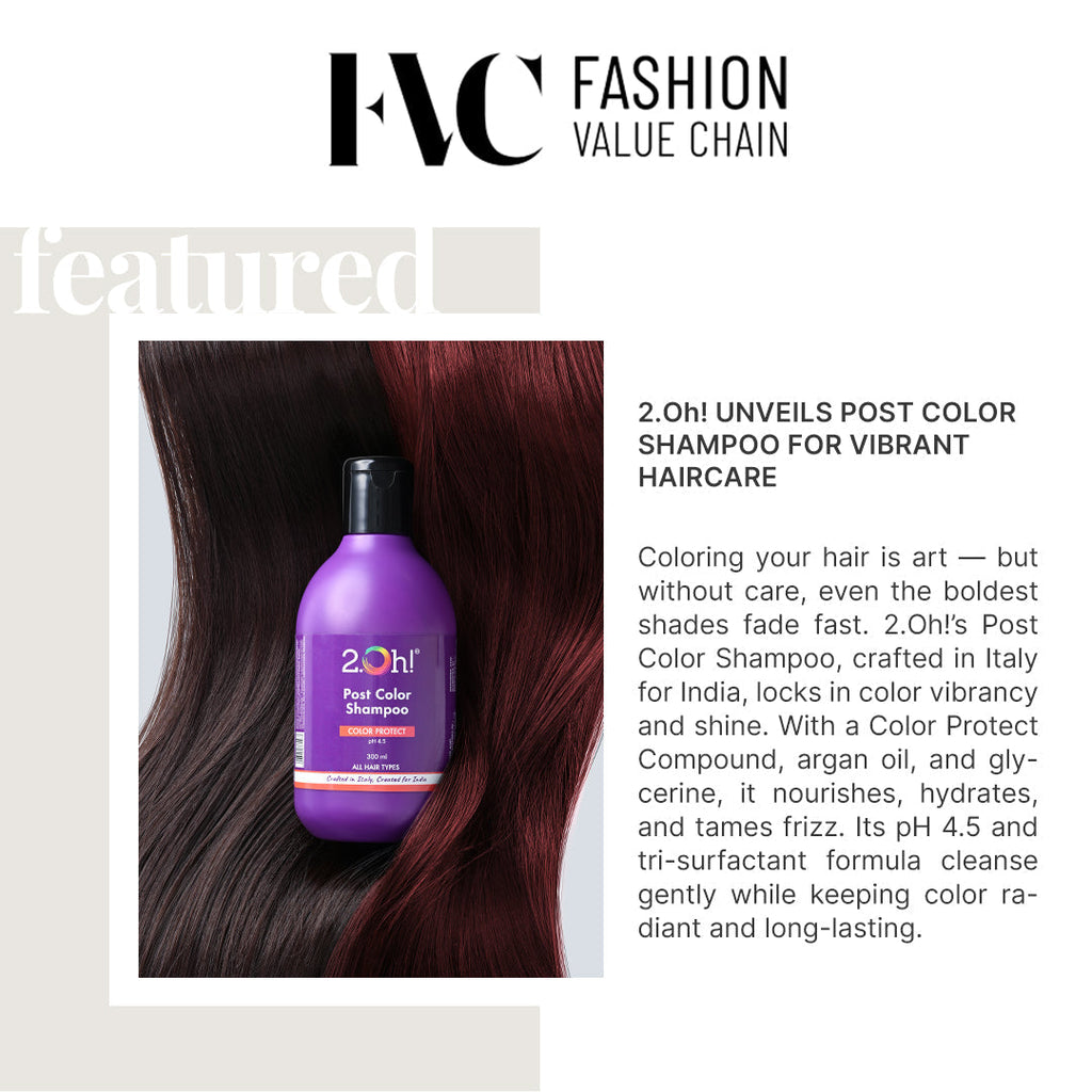 2.Oh! Unveils Post Color Shampoo for Vibrant Haircare