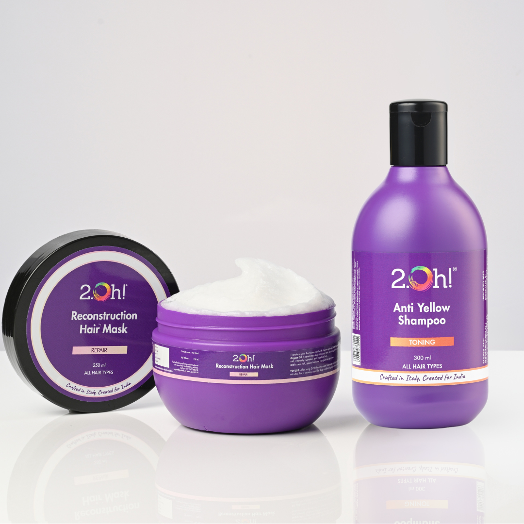 Tone & Nourish Combo: Anti Yellow and Reconstruction Mask