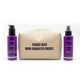 Travel Essentials - 100ml Leave In Conditioner + 100ml 3-in-1 Hair Styling Spray (with Travel Pouch)