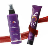 2.Oh! Hair Style Combo Bordeaux Semi-permanent Hair Color 100ml and 3 in 1 Hair Styling Spray