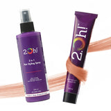 2.Oh! Hair Style Combo Peach Semi-permanent Hair Color 100ml and 3 in 1 Hair Styling Spray