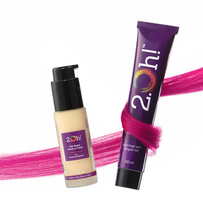 2.Oh! Hair Repair Combo Pink Semi-permanent Hair Color 100ml and Hair Repair Crème Serum