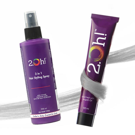 2.Oh! Hair Style Combo Steel Semi-permanent Hair Color 100ml and 3 in 1 Hair Styling Spray
