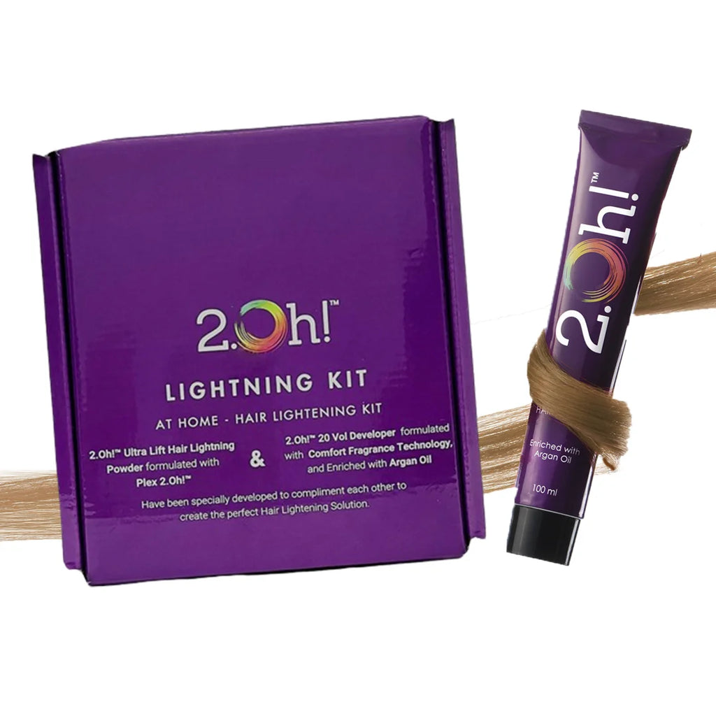 2.Oh! Toffee Brown Combo Semi-permanent Hair Color Lightening Kit