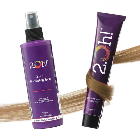 2.Oh! Hair Style Combo Toffee Semi-permanent Hair Color 100ml and 3 in 1 Hair Styling Spray