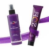 2.Oh! Hair Style Combo Violet Semi-permanent Hair Color 100ml and 3 in 1 Hair Styling Spray