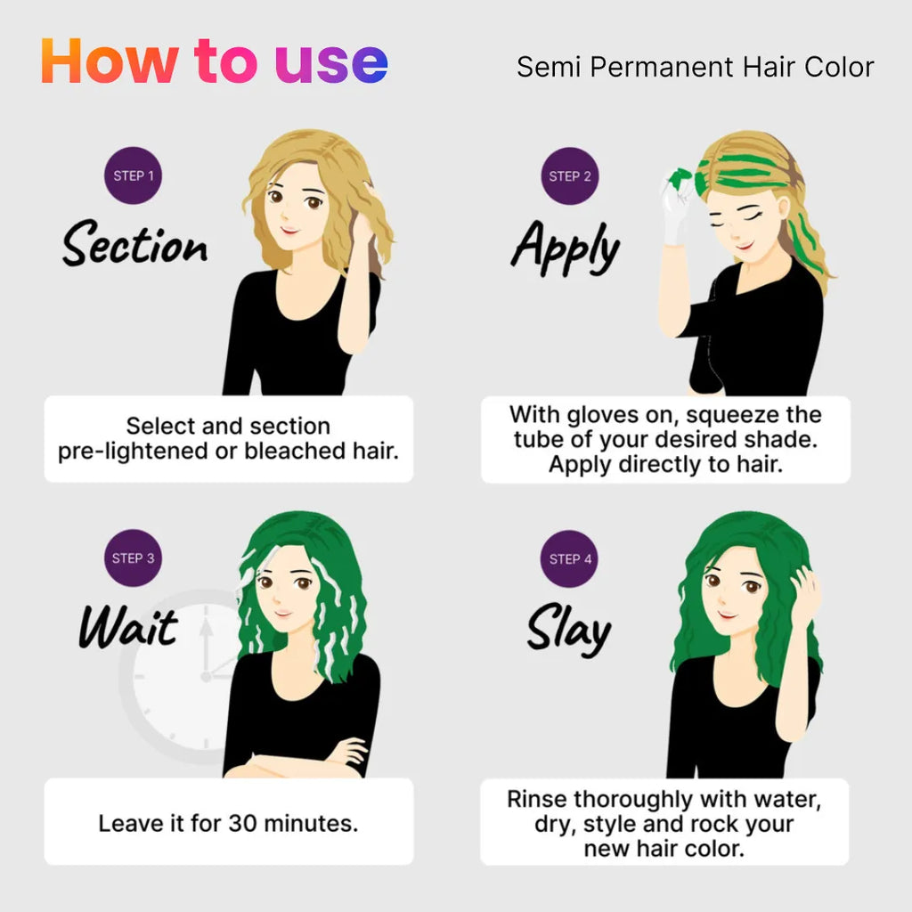 How to use 2.Oh! Semi-permanent Hair Color