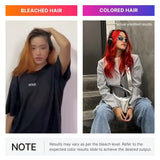 Comparison of Bleached Hair and Colored Hair.
