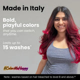 Made in Italy hair color with Bold, Playful Shades that Last Up To 15 Washes.