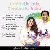 2.Oh! Crafted in Italy, Created for India - Formulated in Italian labs with High-Performance Ingredients for Indian Hair