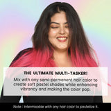 The Ultimate Multi-Tasker - Mix with Semi-Permanent Hair Color to Create Pastels, Boost Vibrancy, and Make Color Pop
