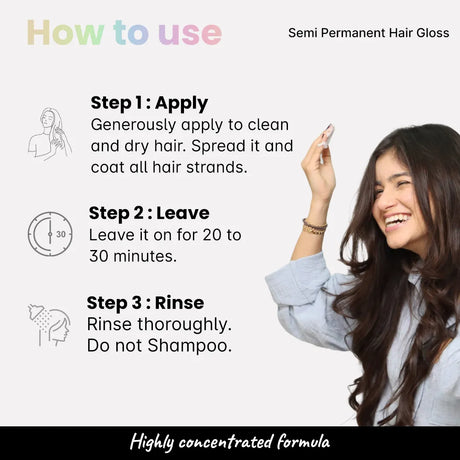 How to use 2.Oh! Semi-permanent Hair Color