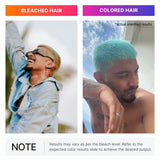 Comparison of Bleached Hair and Colored Hair.