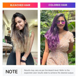 Comparison of Bleached Hair and Colored Hair.