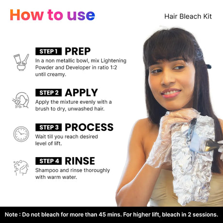 How to Use the 2.Oh! Hair Bleach Kit