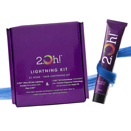 2.Oh! Blue Semi-permanent Hair Color Lightening Kit