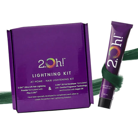 2.Oh! Emerald Green Semi-permanent Hair Color Lightening Kit