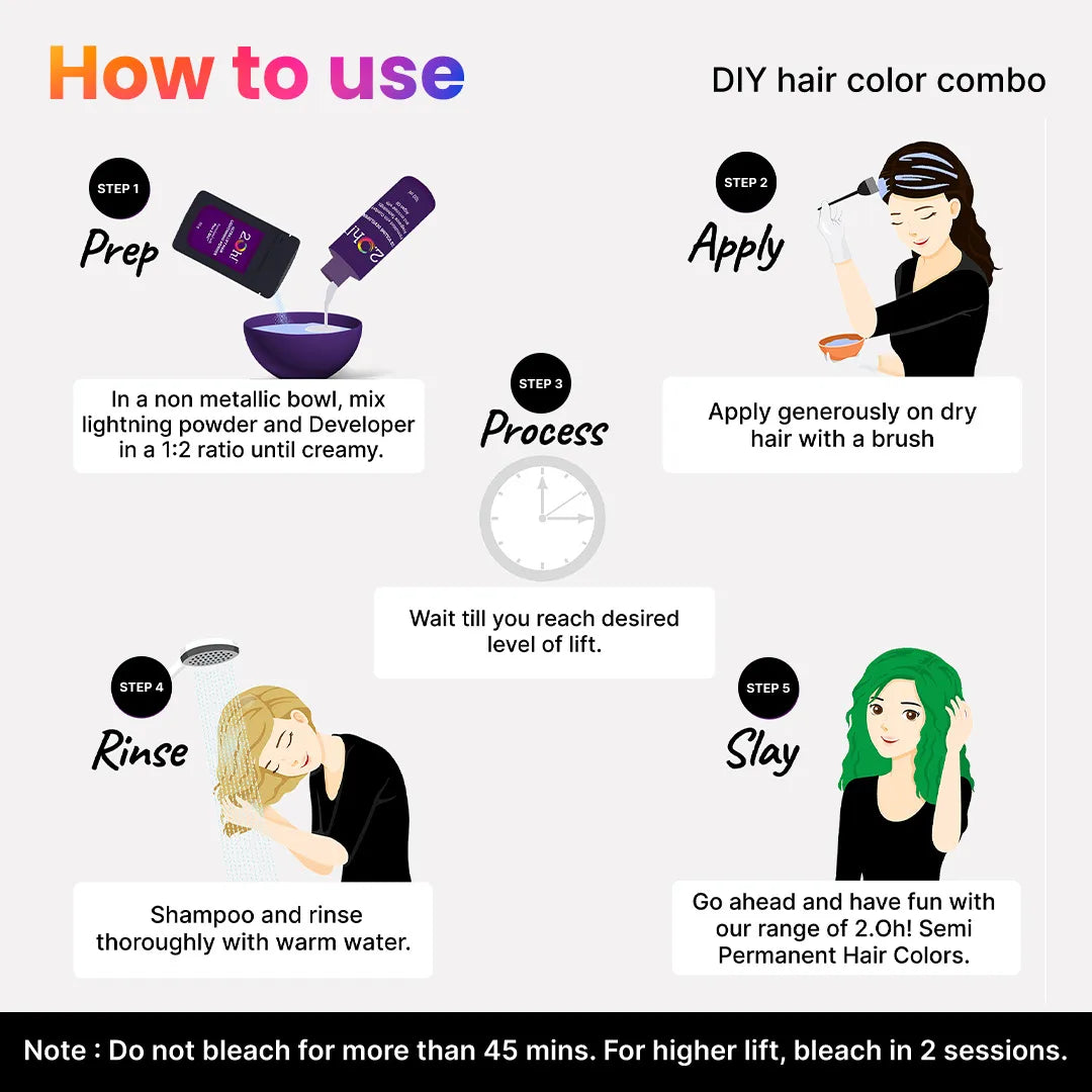 How to Use the 2.Oh! DIY Hair Color Combo