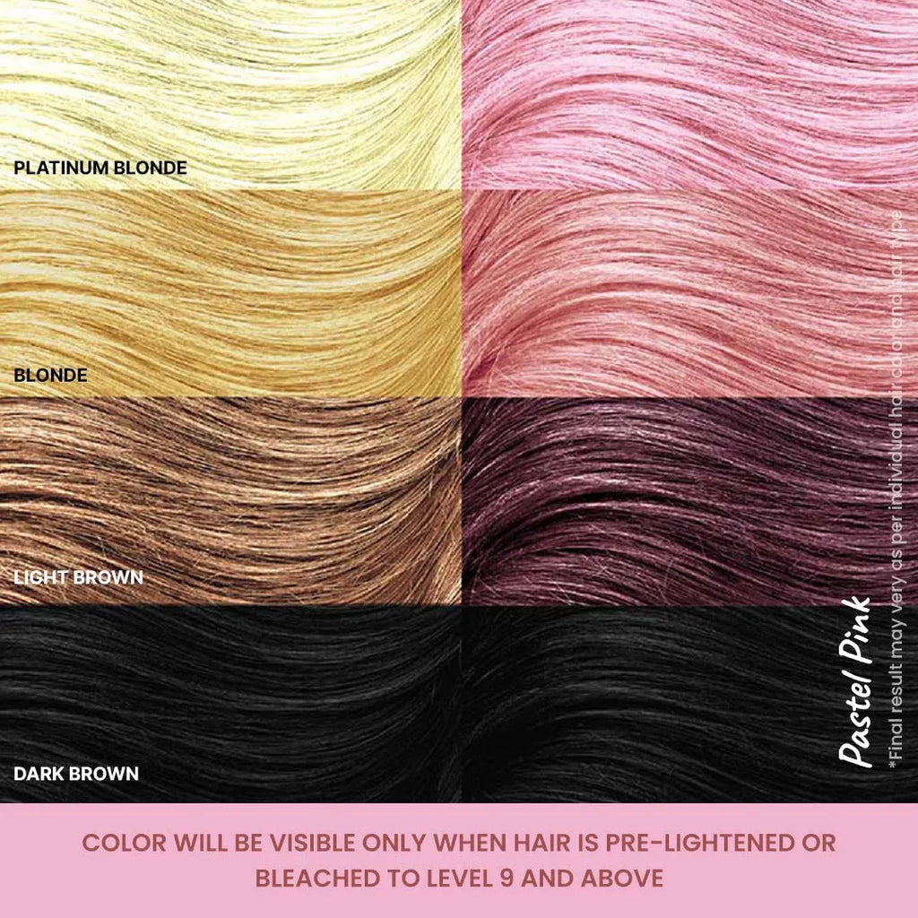 Different shades of Pastel Pink
