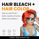2.Oh! Orange Hair Bleach + Hair Color - Easy-to-use DIY kit with salon-like results at home, made with Italian formulation.