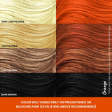 Different shades of Orange