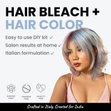 2.Oh! Cerulean Hair Bleach + Hair Color - Easy-to-use DIY kit with salon-like results at home, made with Italian formulation.