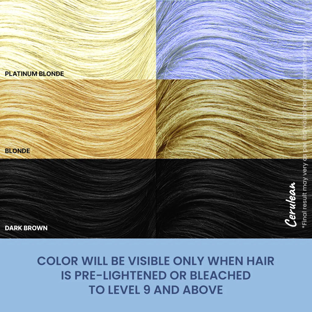 Different shades of Cerulean