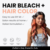 2.Oh! Peach Hair Bleach + Hair Color - Easy-to-use DIY kit with salon-like results at home, made with Italian formulation.